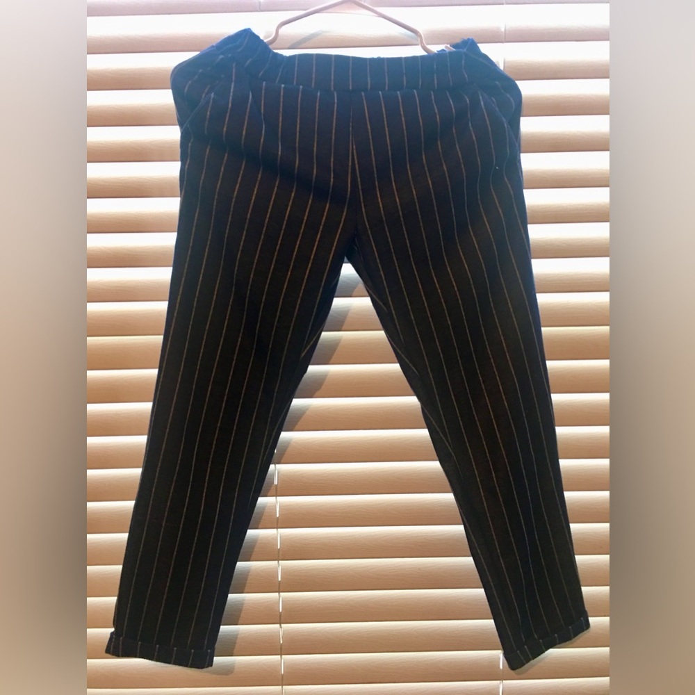 Primark pants,size:xs,color:dark blue with white stipe